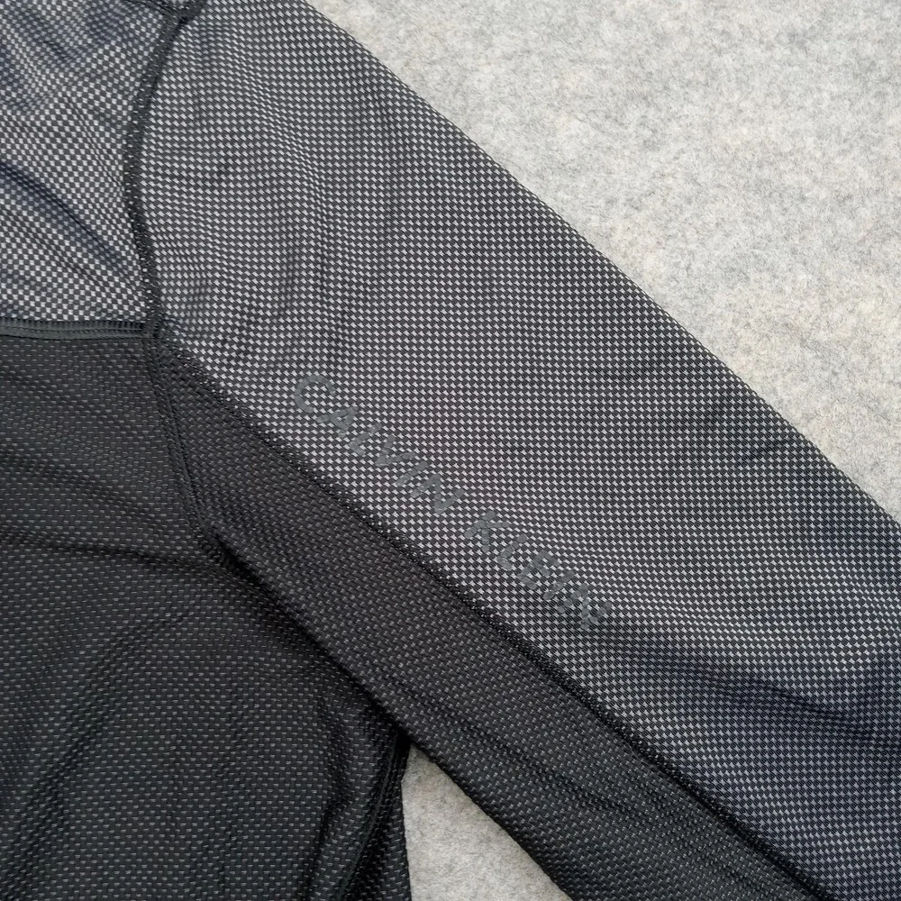 Calvin Klein Pullover Mens Large Gray‎ 1/4 Zip Long Sleeve Stretch Athletic Top